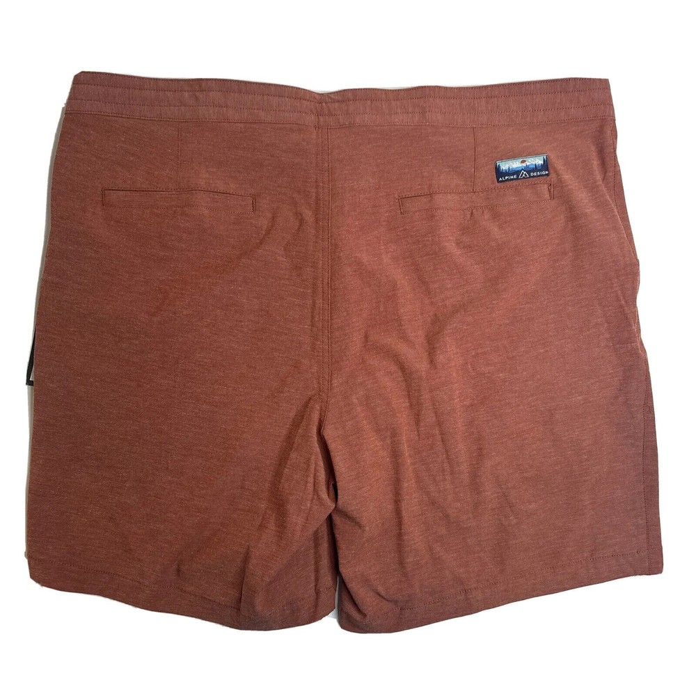 NWT Alpine Design Men's Size 42 Hybrid Hiking Swim Shorts 8” Inseam Zip Pocket - Picture 10 of 11
